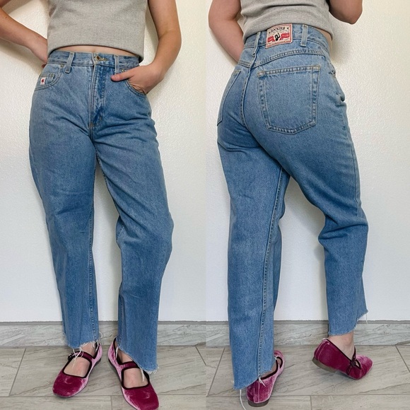 Rockies Denim - Rockies | Vintage Light Wash Straight Leg Raw-Hem High-Waist Western Jeans